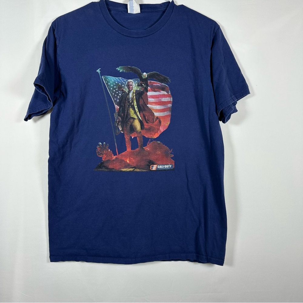 Call of Duty Endowment Badass George Premium Tshirt size M Navy Blue